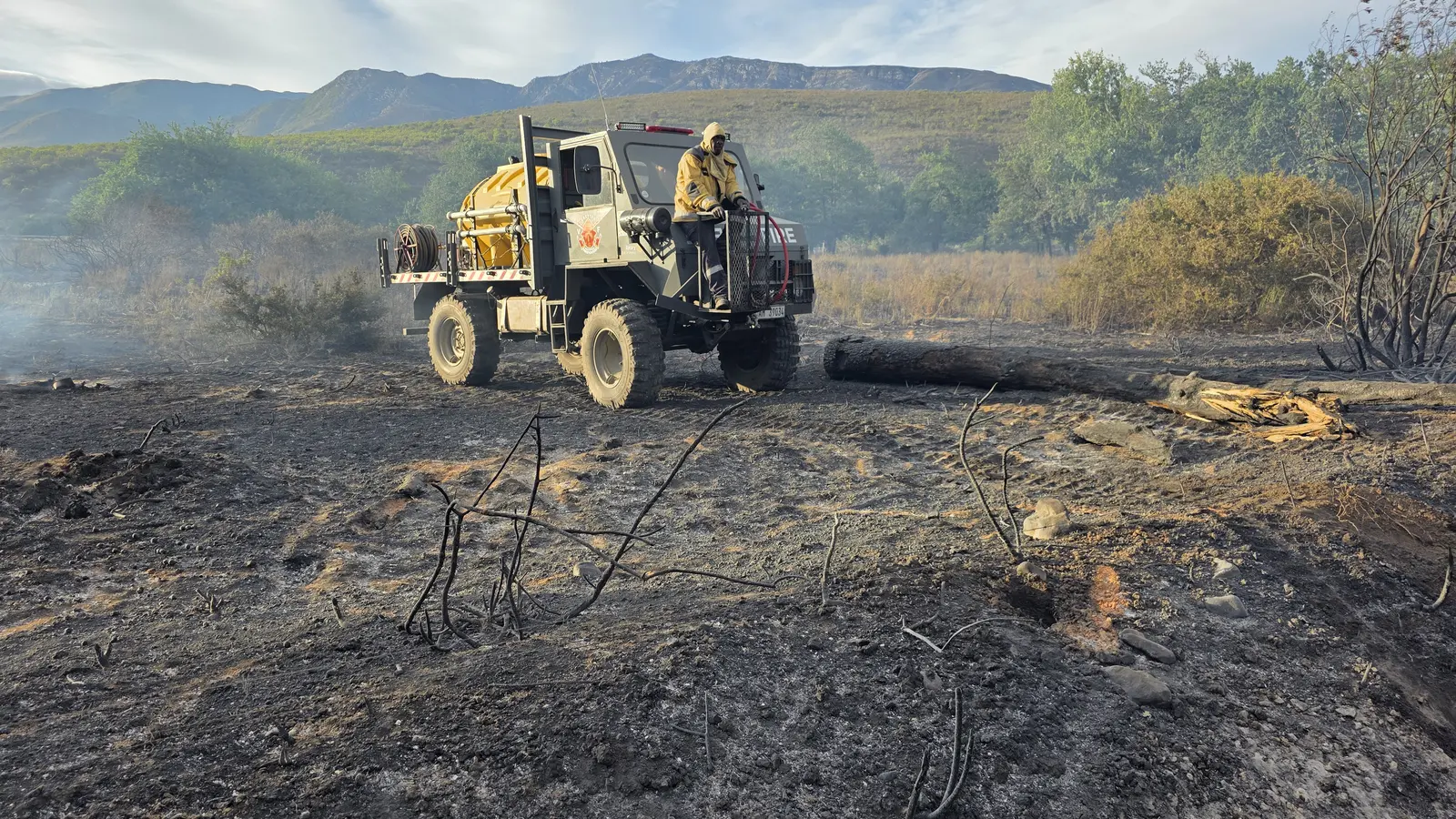 GVF Unimog operating on the fire line