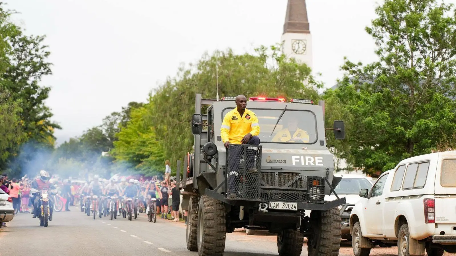 GVF Unimog in a Greyton community parade
