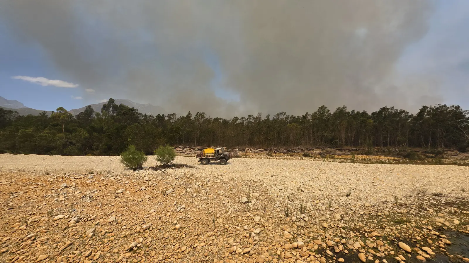 GVF response vehicle operating across open terrain