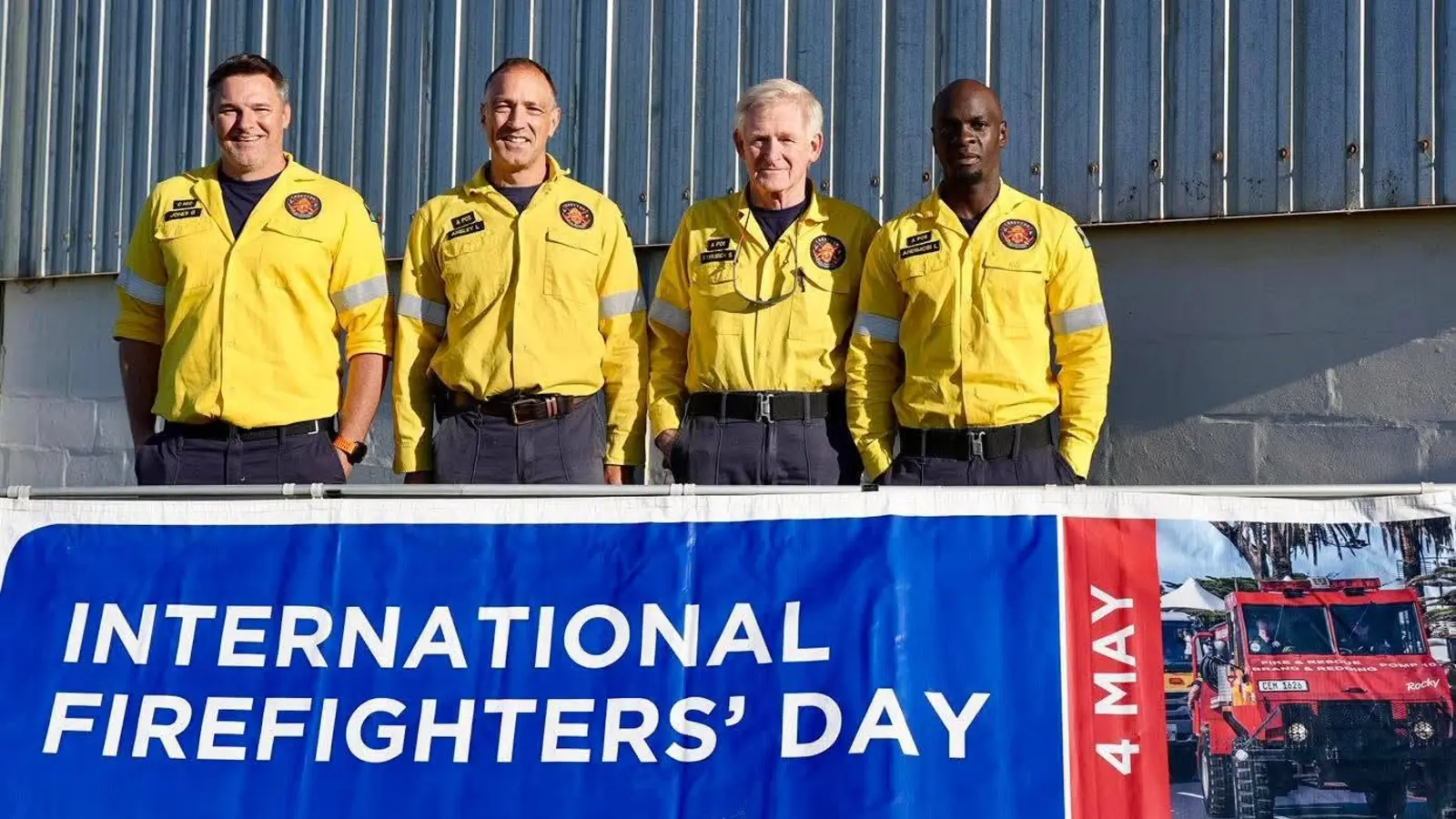 GVF team marking International Firefighters Day